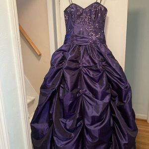Purple Ball Gown Size 8